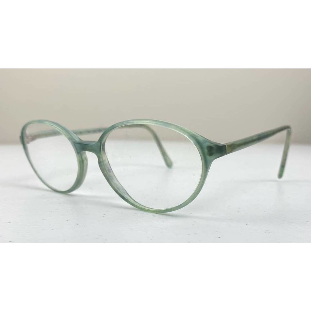 Women Tura 318 France 53-16-130 green plastic eyeglasses frames